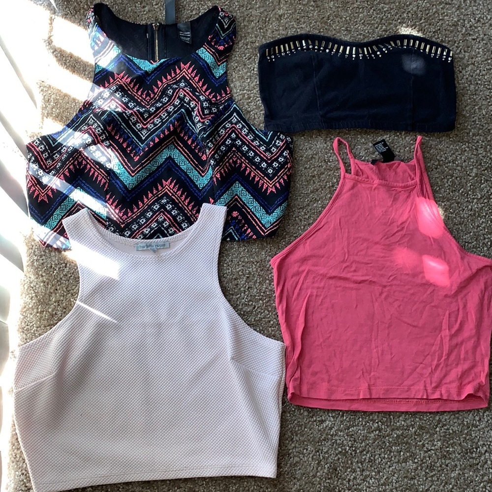 4 for $6 crop tops